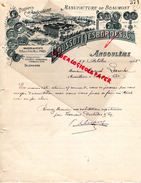 16 - ANGOULEME -FACTURE MANUFACTURE BEAUMONT PAPIERS PAPETERIE IMPRIMERIE-COUSSOT DESBORDES- A M. LAROCHE MOUTHIERS-1908 - Imprenta & Papelería