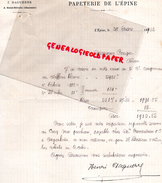 16 -  ST SAINT SEVERIN-  LETTRE MANUSCRITE SIGNEE  PAPETERIE IMPRIMERIE DE L' EPINE - J. DAGUERRE 1902 - Papeterie