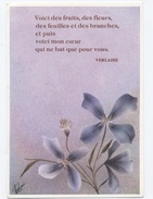 VAIRLEN FLEURS POÈME-NON ÉCRITE    -RECTO VERSO **C89 - Filosofia & Pensatori