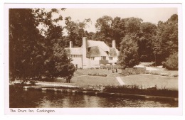 RB 1144 - Real Photo Postcard - The Drum Inn - Cockington Torquay Devon - Thatched Roof - Torquay
