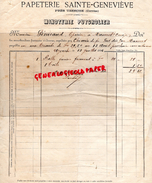 19 - PRES UZERCHE- PAPETERIE IMPRIMERIE SAINTE GENEVIEVE- MINOTERIE PUYGROLIER -A M. PENICAUD EPICIER A MASSERET- 1894 - Papierwaren