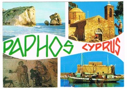 RB 1146 -  1986 Postcard - Paphos Cyprus - Paphos Postmark - Cyprus