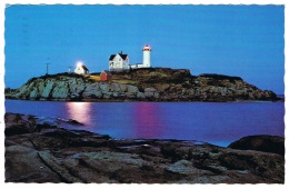 RB 1146 -  USA Postcard - Nubble Lighthouse Maine - 28c Rate To UK - Lighthouses