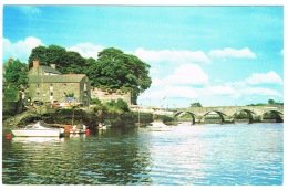 RB 1146 -  Postcard - The Quay & Bridge - Cardigan Wales - Cardiganshire