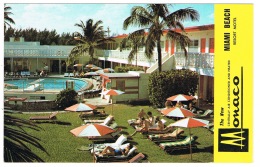 RB 1147 -  USA Advertising Postcard - Monaco Resort Motel & Swimming Pool - Miami Florida - Miami