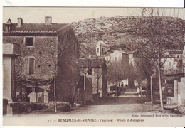 Cpa Beaumes De Venise Route D'aubignan - Beaumes De Venise