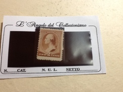 86218 ) Bellissimo  Francobollo Degli Stati Uniti-nuovo Senza Gomma N.60 Da 2 C.bruno Rosso-washington - Nuevos