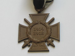 Trés Belle Médaille Croix De Guerre Commémorative 1914-1918 Croix D'Hindenburg   **** EN ACHAT IMMEDIAT **** - Duitsland