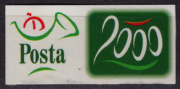 Millennium - New Year - OFFICIAL Self Adhesive Postal LABEL VIGNETTE - 2000 Hungary - Used In Post Office - Timbres De Distributeurs [ATM]