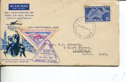 (220) Australia - 1957 - South Australia Flight - Brieven En Documenten