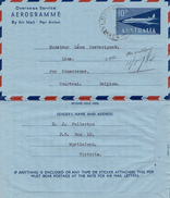Aérogramme De D.J. Fullerton, Myrtleford, Australie à Courtrai (Belgium) Du 7 Mai 1964 - Luchtpostbladen