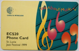 Saint Lucia Cable And Wireless EC$20 288CSLB  "Jazz Festival 1999 " - St. Lucia
