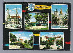 DE.- INGOLSTADT. Altes Rathaus. Donaubrucke. Kreuztor Mit Liebfrauenmunster. Schloss. 1983. 2 Scans - Ingolstadt