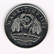 ) MAURITIUS  5 RUPEES   1992 - Mauricio