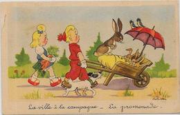CPA Lapin Bunny Rabbit Circulé Fantaisie Rob Vel - Other & Unclassified