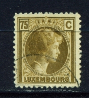 LUXEMBOURG  -  1926 To 1935  Grand Duchess Charlotte  75c  Used As Scan - 1926-39 Charlotte De Profil à Droite