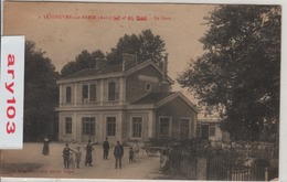 /10- Aube _   Vendreuve -sur- Barse _ La Gare Charette Animée _   26  /07 /1935 - Other & Unclassified