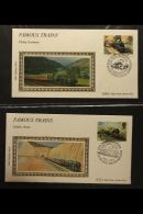 1985 BENHAM LUXURY "SILK" SETS  A Complete Run Of Small Benham Silk Sets, From Famous Trains (BS85/1) Through To... - FDC