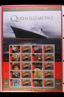 ISLE OF MAN  2008 Cunard Ocean Liner Sheetlets Set, SG 1405/1405b, Each Sheet With Ten X £1 Values &... - Other & Unclassified