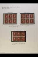 1952-1960 2d RED-BROWN BOOKLET PANES.  SPECIALIZED NEVER HINGED MINT COLLECTION Of All Different Complete Booklet... - Other & Unclassified