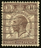1929  1½d Purple-brown UPU '1829' FOR '1929' Variety (R. 2/5), SG Spec NCom7c, Fine Used. For More Images,... - Unclassified