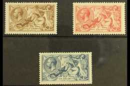1918-19  Bradbury Wilkinson Seahorse Set, SG 414, 416/7, Very Lightly Hinged Mint (3 Stamps) For More Images,... - Unclassified