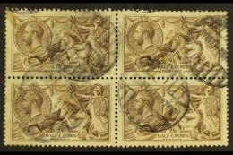 1918-19  2s6d Reddish Brow, B.W. Printing, Block Of 4, SG 415, Used, Cat.£300+. For More Images, Please... - Unclassified