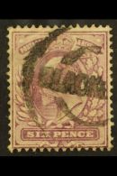 1913  6d Dull Reddish Purple "Dickenson Coated Paper", SG Spec M34(2), Used With Light Circular Parcel... - Unclassified