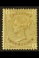 1880-83  4d Grey-brown Plate 17, Wmk Crown, SG 160, Mint Heavily Hinged But Attractive Appearance. For More... - Other & Unclassified