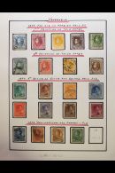 1880-1950 ALL DIFFERENT MINT & USED COLLECTION  Presented In A Album. Includes 1880 Foreign Mail Sets On Both... - Venezuela