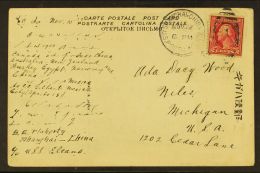 YANGTZE RIVER PATROL SHIP MAIL.  1913 (22 Nov) Picture Postcard Sent By A Sailor On U.S.S. Elcano, Addressed To... - Altri & Non Classificati