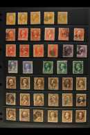 OFFICIALS  Collection Of 1873 Departmental Types, Used, Unused (no Gum) And Mint. Includes Agriculture 1c Unused... - Altri & Non Classificati