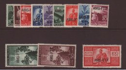 ZONE A  1949 "Democracy" Set Complete, Overprinted In 1 Line, Sass S9, Superb NHM. (12 Stamps) For More Images,... - Other & Unclassified