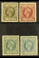 ELOBEY, ANNOBON AND CORISCO  1903 3p, 4p, 5p & 10p Top Values, Each With SPECIMEN "000,000" On Reverse,... - Other & Unclassified