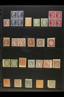 FORGERIES  1850 - 1875 Fine Range Of "unused" Reproductions With Many Scarce Fournier Printings Including Blocks... - Other & Unclassified