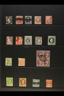 FORGERIES  1850 - 1864 Fine Range Of "used" Reproductions With Many Scarce Fournier Printings Including A Block... - Other & Unclassified
