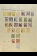 1874 ALLEGORY OF JUSTICE  Collection Of Mint And Used Issues Including 2c Yellow (4), 5c Mauve (3, 1 Mint), 20c... - Other & Unclassified