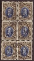 1931-37  2s6d Blue And Drab, SG 26, Fresh Cds Used Block Of Six. For More Images, Please Visit... - Südrhodesien (...-1964)