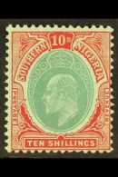 1907-11  10s Green And Red, SG 43, Very Fine Mint. For More Images, Please Visit... - Nigeria (...-1960)