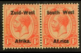 1923  1d Rose-red, Setting I, "Af.rica" OVERPRINT VARIETY, SG 2c, Very Fine Mint. For More Images, Please Visit... - South West Africa (1923-1990)