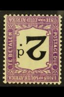 POSTAGE DUE VARIETY  1914-22 2d Black & Reddish Violet, WATERMARK INVERTED, SG D3w, Very Fine Mint, Scarce... - Unclassified