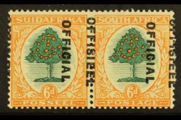 OFFICIALS  1930-47 6d Green & Orange, Wmk Inverted, MISPLACED OVERPRINT, Shifted To Left, SG O16, Gum Crease,... - Unclassified