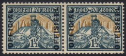 OFFICIALS  1944-50 1½d Blue-green & Yellow-buff, Ovpt. Reading Upwards, SG.O34, Never Hinged Mint. For... - Non Classificati