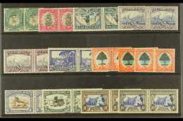 1933-48  Complete Basic Set With Both 2d Colours, 6d With Each Die I, II & III And 10s Sepia & Charcoal... - Non Classificati