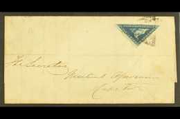 CAPE OF GOOD HOPE  1858 (24 June) Entire Letter From Grahams Town To Cape Town Bearing 4d Deep Blue On Slightly... - Non Classificati