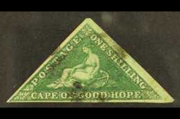 CAPE OF GOOD HOPE  1855-63 1s Deep Dark Green, SG 8b, 3 Margins, Indistinct Postmark. For More Images, Please... - Unclassified