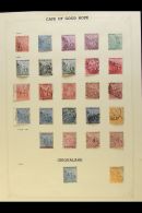 CAPE OF GOOD HOPE  1864-1904 Fine Used Collection On Album Pages, Includes 1864-77 Set, 1871-83 ½d, 1d,... - Unclassified