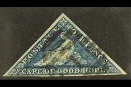 CAPE OF GOOD HOPE  1863-64 4d Blue With Clear Margins, SG 6, Fine Used Bearing A Neat No 1 Barred Cancel. For... - Unclassified