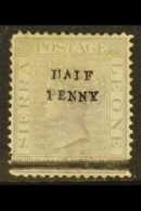 1893  ½d On 1½d Lilac Surcharge Wmk CC, SG 38, Unused With Minimal Traces Of Gum, Showing Partial... - Sierra Leone (...-1960)