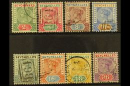 1890-92  Complete Die I Set, SG 1/8, Fine Used. (8) For More Images, Please Visit... - Seychellen (...-1976)